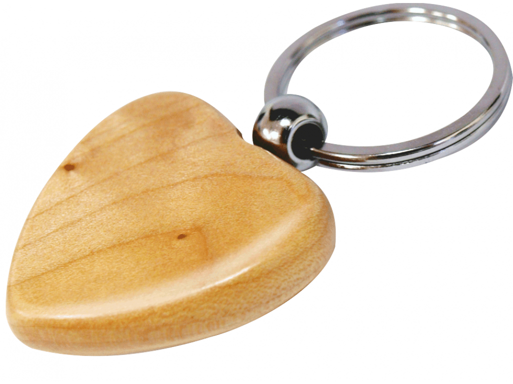 Klíčenka - dřevěné srdce